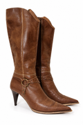 Real leather western boots