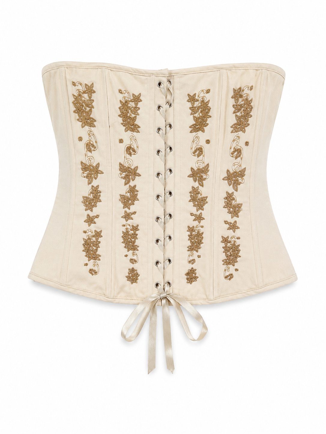 Embroidered corset