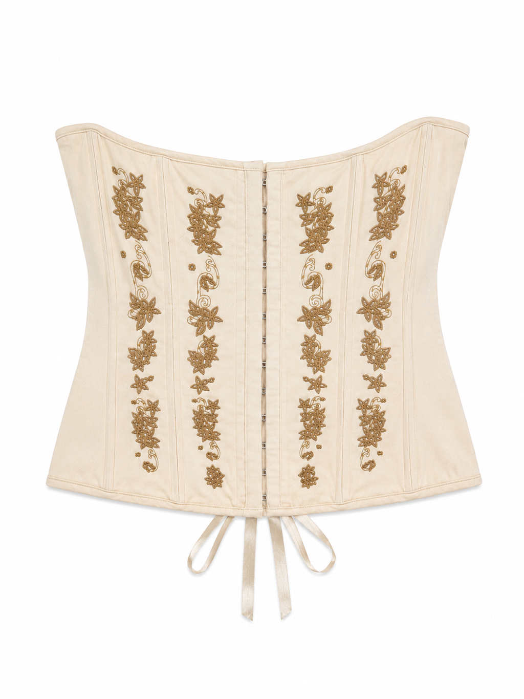 Embroidered corset