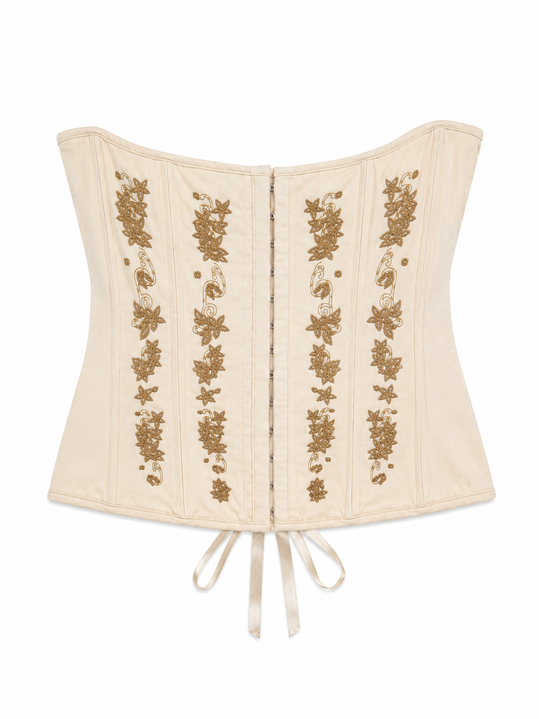 Embroidered corset