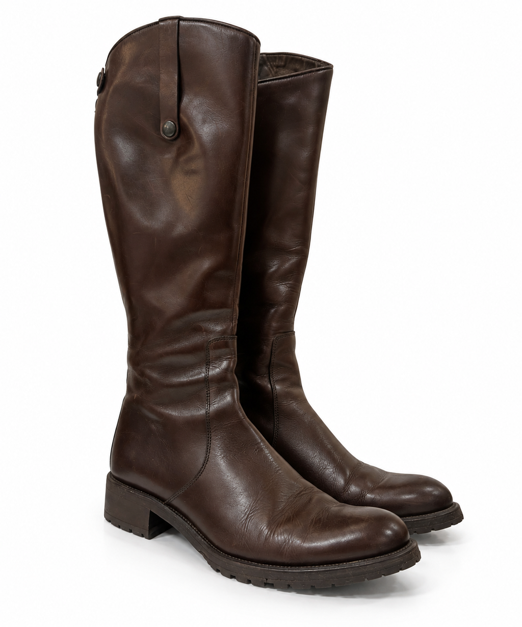 Real leather unworn boots