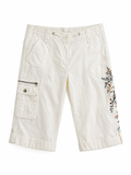 Embroidered Bermuda shorts