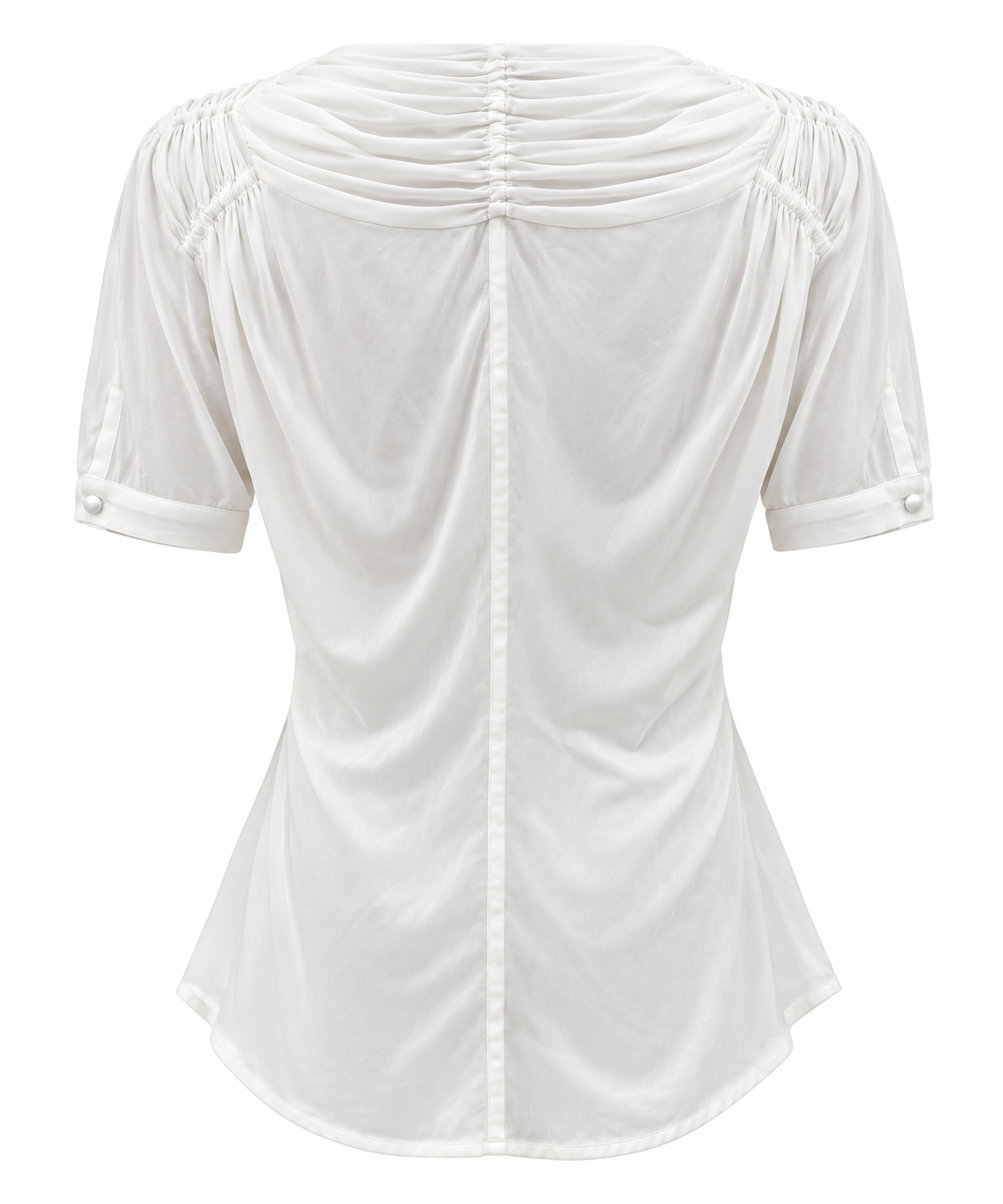 Gianni Versace cream white buttoned up shirt