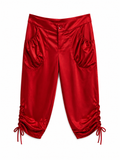 Deadstock satin capri pants
