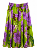Satin A-line skirt