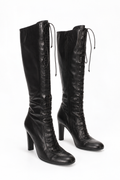 Unworn real leather lace up boot