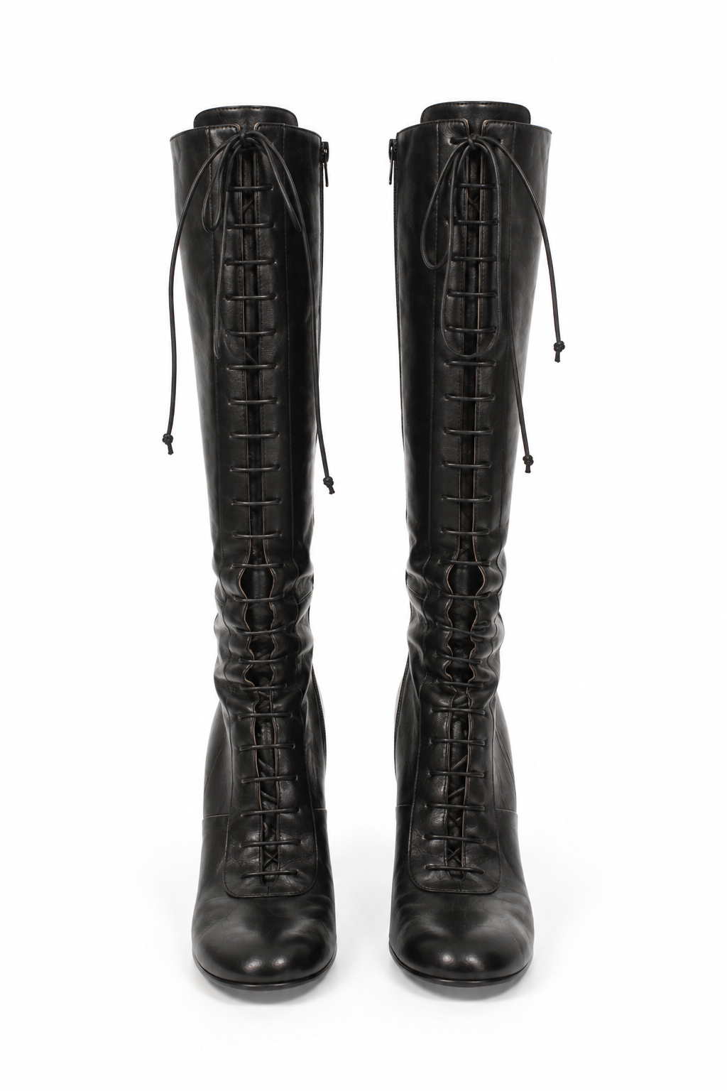 Unworn real leather lace up boot