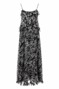 Maxi ruffle floral dress