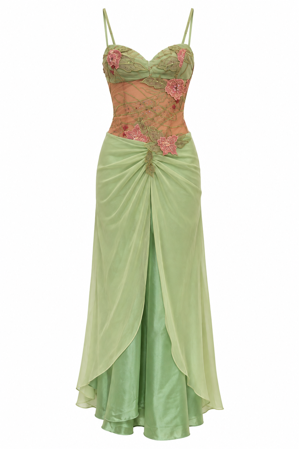 Vintage chiffon embellished fairy dress