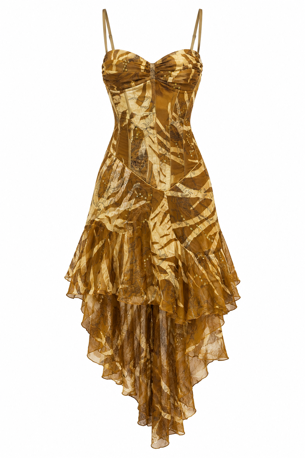 Silk vintage corset dress