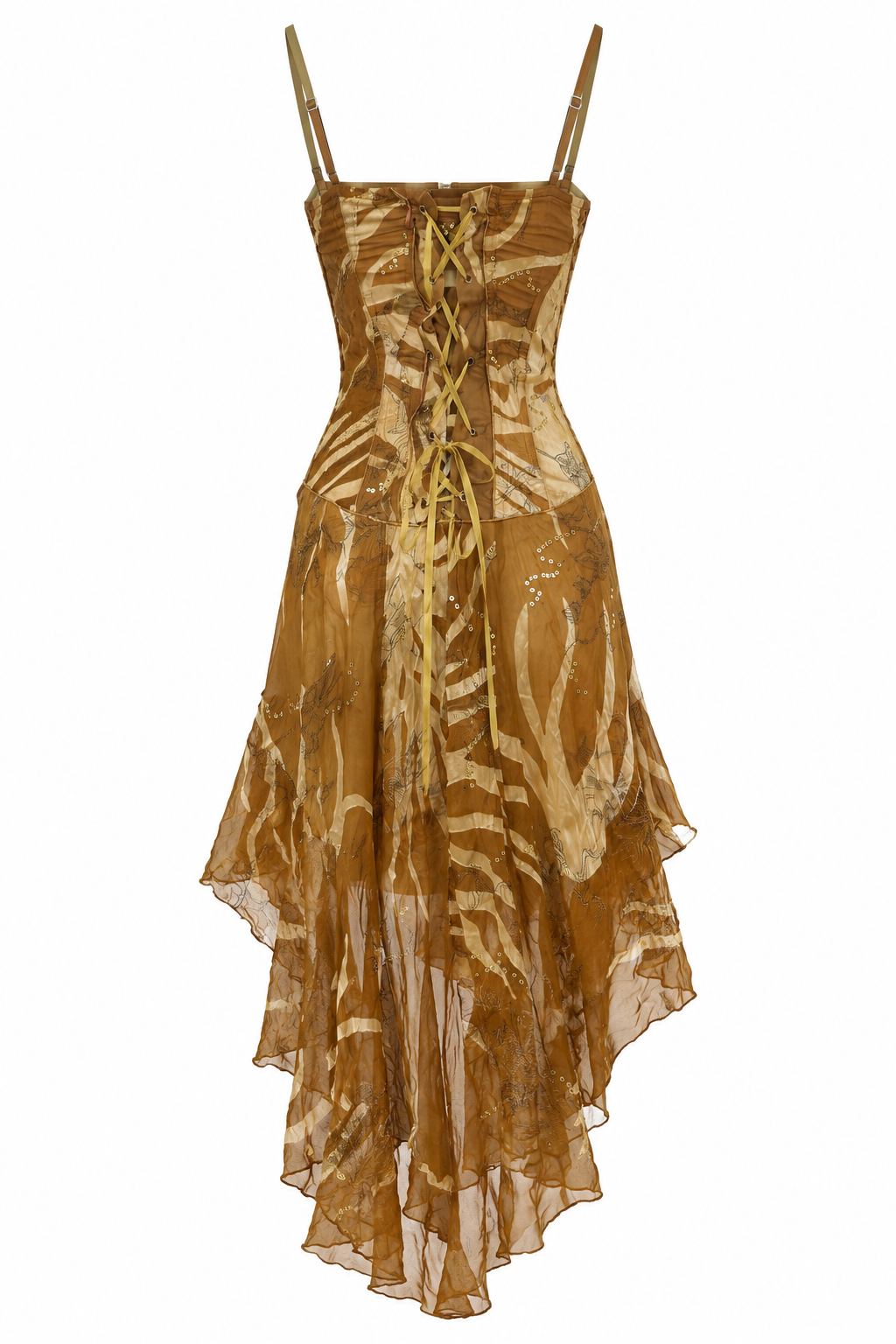 Silk vintage corset dress