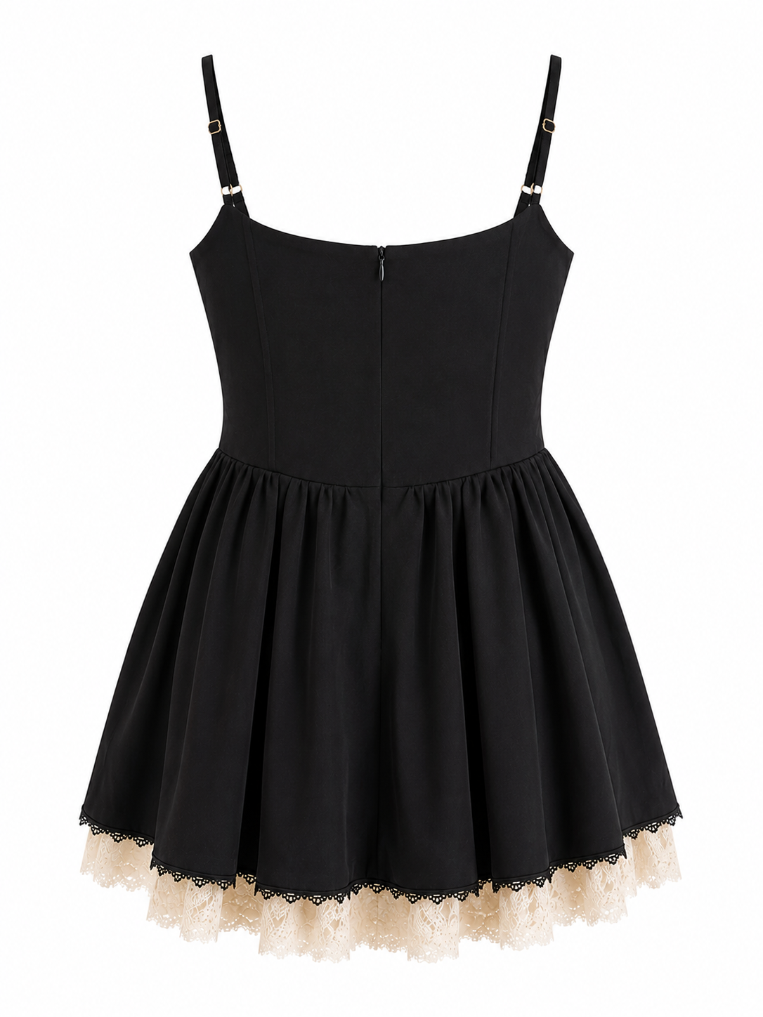 Deadstock lace made corset dress