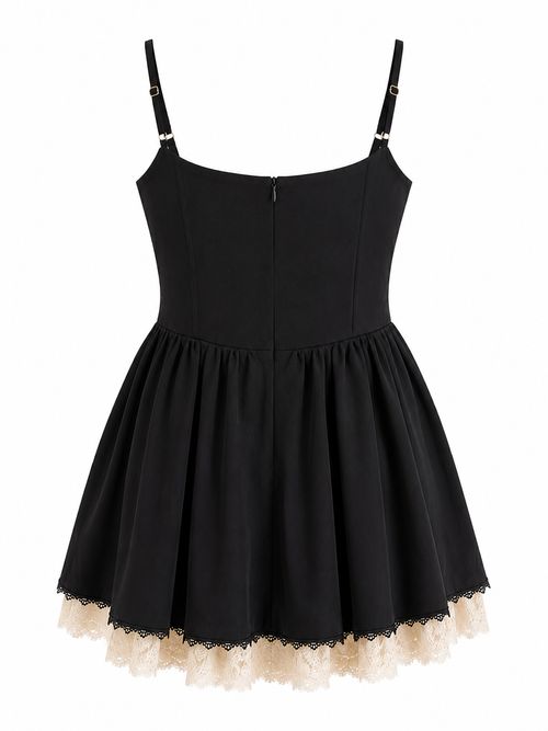 Deadstock lace made corset dress