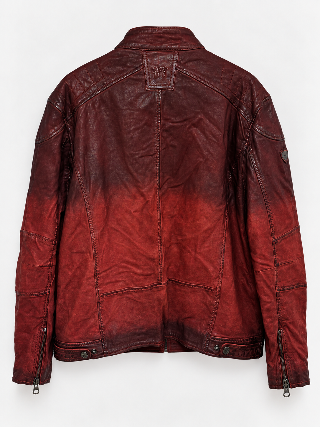 Ombré leather jacket